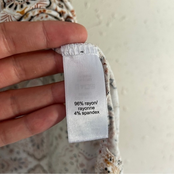 🦋 Maurices 24/7 Flawless Medallion Tunic Tee Casual Soft Comfy Summer Large - Picture 4 of 7